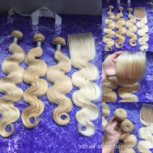 Ready to Ship Raw Brazilian Virgin Remy Virgin 100% Human Hair Vendors One Donor Brazilian Human Hair Weaves with Closure